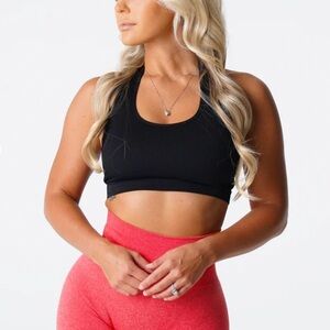 Black NVGTN Halter Sports Bra